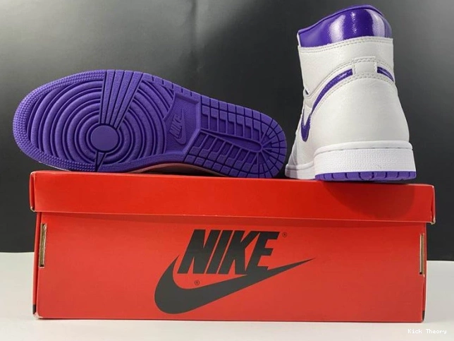 Kick Theory HIGH PURPLE COURT 1 AIR CD0461-151 JORDAN RETRO 0807